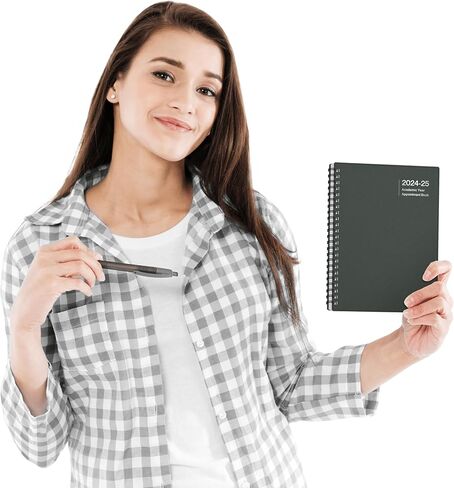 كتاب تعيين Dunwell 2024-2025، 6x8 "كتاب جدول زمني ملون بالساعة، يوليو 2024-يونيو 2025، كتاب جدولة المخطط اليومي مع فتحات الوقت، مخطط كل ساعة تقويم كتاب مناسب للمواعيد الأسبوعية in Kuwait