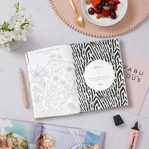 Perfect Planner Company - 2024 Lifestyle Planner - A5 Hardcover Organiser - Personal Development - Goal Setting - Habits and Routines - 100gsm FSC Paper, Midnight in Saudi Arabia