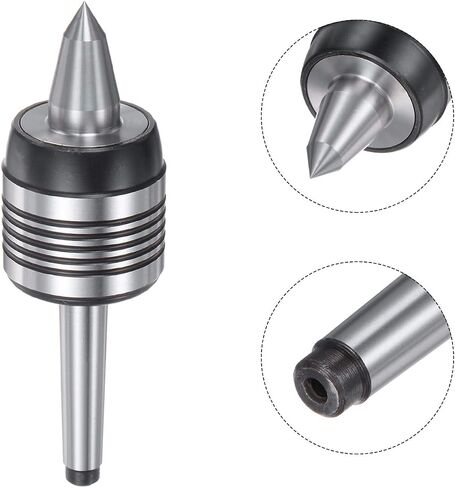 uxcell MT1 Live Center, Morse Taper Precision Medium Duty Rotary Live Center Tool for CNC Lathe Metal High Speed Turning Revolving Milling in Saudi Arabia