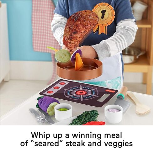 Fisher-Price Head Chef Set, pretend kitchen cooking play set for preschool kids ages 3 years and up in Saudi Arabia