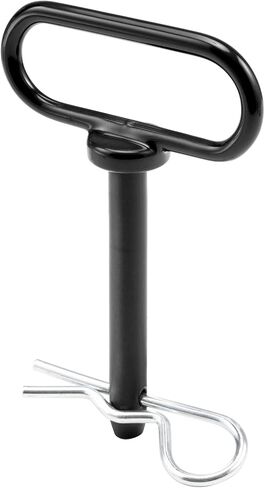 CZC AUTO Hitch Pin 5/8 x 4 بوصة دبوس وصلة مقطورة جزازة العشب، دبوس بوابة المقطورة لخطاف بسيط بيد واحدة للتشغيل والإيقاف - وصلة ربط آمنة للحديقة والسحب خلف المرفق، أسود in Kuwait