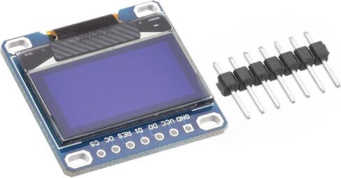 MECCANIXITY IIC SPI OLED Display Module, 7 Pin Character Display Screen Black 0.96 Inch in Saudi Arabia