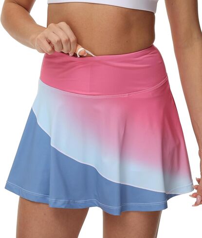UPSOWER Women's Tennis Skirts Golf Skorts with Pockets High Waisted Inner Shorts Athletic Workout Pleated Skirts in Kuwait