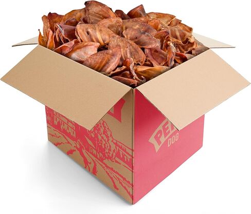 Pig Ears for Dogs (100 Count) | Single Ingredient Pig Ears Dog Chews | Healthy Pig Ears | Natural Dog Treats | Rawhide Alternative | Healthy Treats for All Dogs in Saudi Arabia