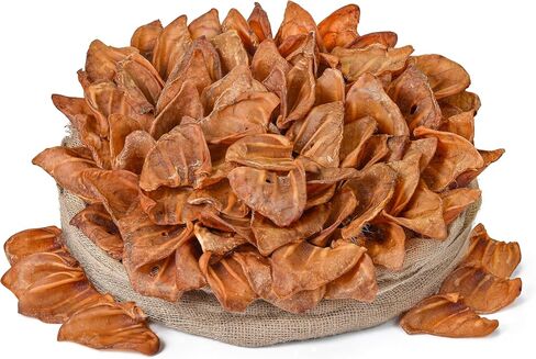 Pig Ears for Dogs (100 Count) | Single Ingredient Pig Ears Dog Chews | Healthy Pig Ears | Natural Dog Treats | Rawhide Alternative | Healthy Treats for All Dogs in Saudi Arabia