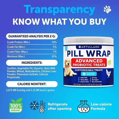 Artullano Pill Wrap for Dogs - Pill Masker - 4.2 oz in Kuwait
