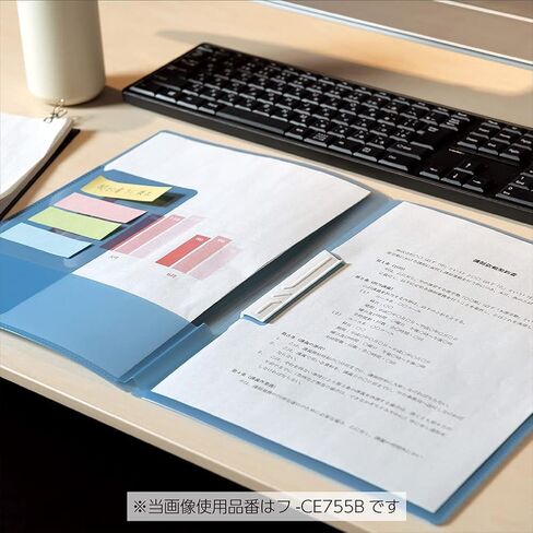 Kokuyo Campus Easy to Review Print File، Clip Folder، File Folder، A4، وردي، استيراد اليابان (FU-CE755P) in Kuwait