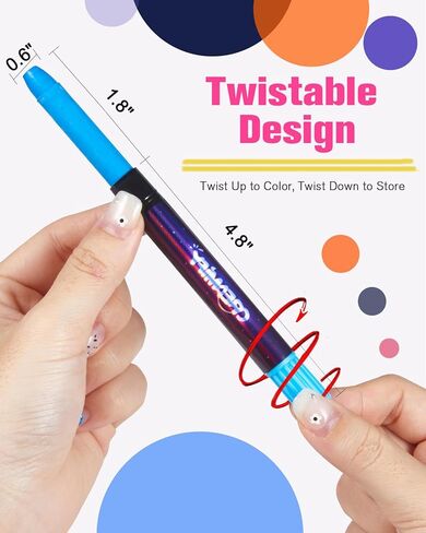 14 قطعة من طلاء الوجه المتوهج في الظلام، طلاء الوجه والجسم الكريمي باللون الأسود الفاتح النيون، أعواد مكياج الهالوين التنكرية، مجموعة أقلام تلوين فلورسنت للأطفال in Kuwait