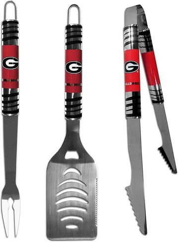 Siskiyou Sports NCAA Georgia Bulldogs Unisex 3 pc BBQ Set and Bottle Opener, Team Colors, One Size in Saudi Arabia