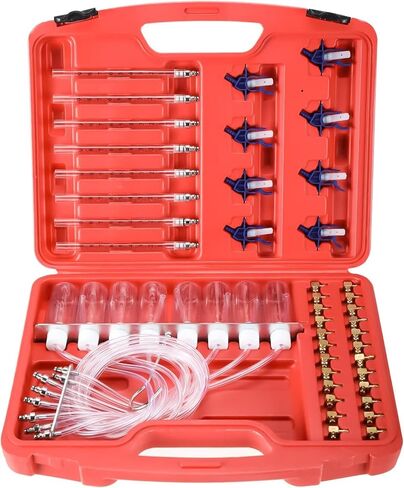 FreeTec Diesel Flow Meter Kit & Adapter 8 Cylinder Plastic Rail Set Common Rail Adaptor Test Tool in Kuwait