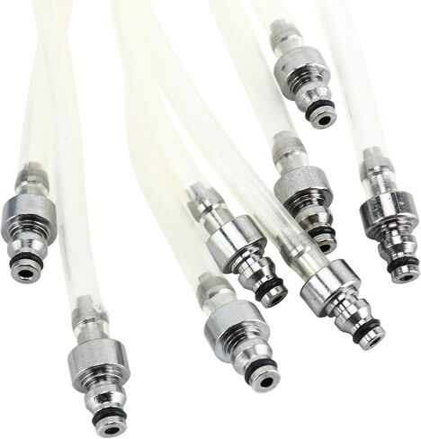 FreeTec Diesel Flow Meter Kit & Adapter 8 Cylinder Plastic Rail Set Common Rail Adaptor Test Tool in Kuwait