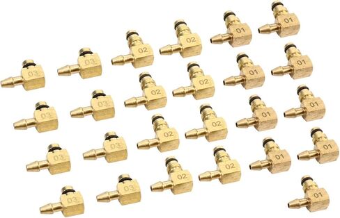 FreeTec Diesel Flow Meter Kit & Adapter 8 Cylinder Plastic Rail Set Common Rail Adaptor Test Tool in Kuwait