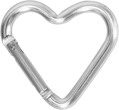 Heart Shaped Carabiner Clip Aluminum Alloy Keychain Clip Spring Snap Hook Camping Backpack Clips Heavy Duty Carabiner Lightweight Aluminum Alloy Keychain Clip Backpack Carabiner Rustproof in Saudi Arabia