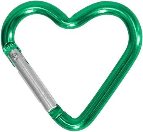 Heart Shaped Carabiner Clip Aluminum Alloy Keychain Clip Spring Snap Hook Camping Backpack Clips Heavy Duty Carabiner Lightweight Aluminum Alloy Keychain Clip Backpack Carabiner Rustproof in Saudi Arabia