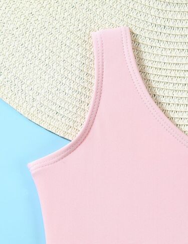 Baby Girl Swimsuit Cute One Piece Bathing Suit with Sun Protection Ruffles Swimwear 2T-6T in Saudi Arabia