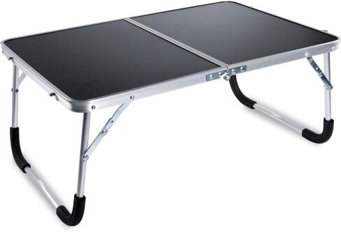 Sivya Foldable Laptop Table Lapdesk, Breakfast Bed Serving Tray, Portable Mini Picnic Desk (Black) in Saudi Arabia