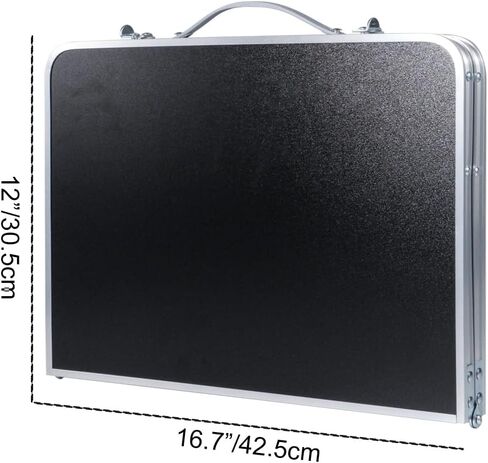 Sivya Foldable Laptop Table Lapdesk, Breakfast Bed Serving Tray, Portable Mini Picnic Desk (Black) in Saudi Arabia