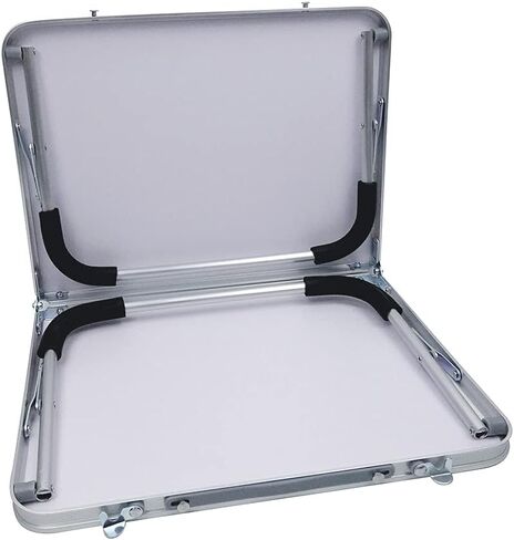 Sivya Foldable Laptop Table Lapdesk, Breakfast Bed Serving Tray, Portable Mini Picnic Desk (Black) in Saudi Arabia
