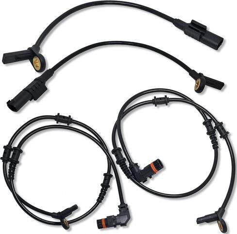 CBK® 4Pcs New Front Rear ABS Wheel Speed Sensor 1645400717 1645400917 for Mercedes-Benz ML320 ML350 ML450 ML500 ML550 ML63 AMG R320 R350 R500 R63 AMG W164 GL320 GL350 GL450 GL550 in Kuwait