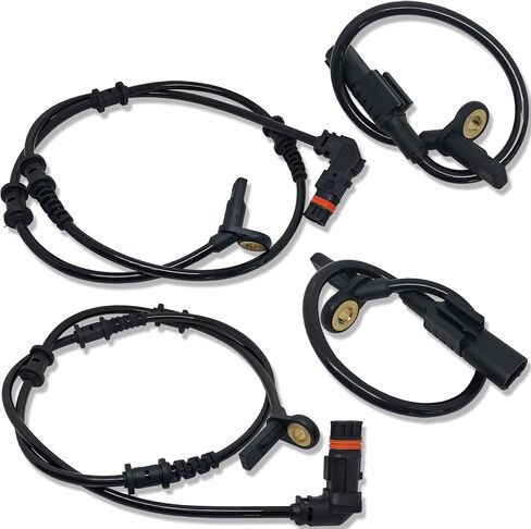 CBK® 4Pcs New Front Rear ABS Wheel Speed Sensor 1645400717 1645400917 for Mercedes-Benz ML320 ML350 ML450 ML500 ML550 ML63 AMG R320 R350 R500 R63 AMG W164 GL320 GL350 GL450 GL550 in Kuwait