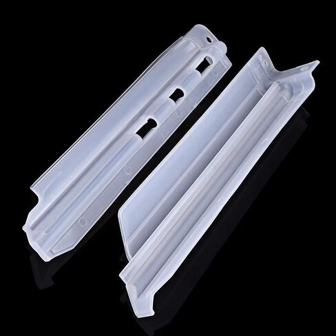 Motorcycle Front Fork Guard Covers, Fydun Plastic Front Fork Sliders Clips Protection Guards Motorcycle Accessories Fit for KLX650 KLX250R KLX300R(White) in Saudi Arabia