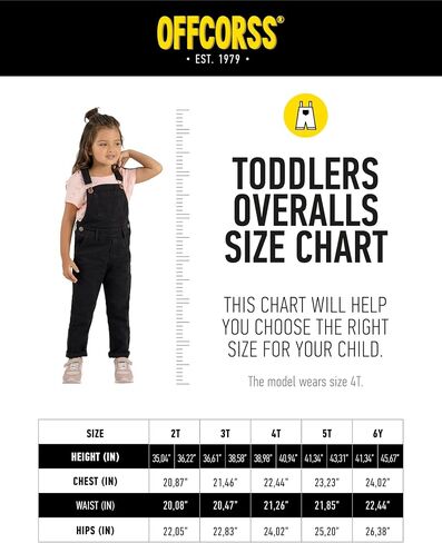OFFCORSS Baby and Toddler Overall with Adjustable Straps, for Boys and Girls, Blue2 in Saudi Arabia