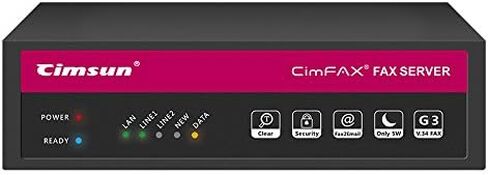CimFAX W5S Ultimate 2-Port/2-Line High Speed ​​33.6k فاكس من الكمبيوتر/الهاتف المحمول عبر خط الفاكس 400 مستخدم Fax2email Windows xp/7/8/10/Mac SDK موفر (32 جيجابايت) in Kuwait