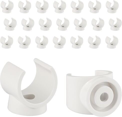 PEX Pipe Clamp Clip, 50Pcs 1/2 Inch PEX Clamp For PVC Water Pipes & Tubing Hoses Hangers Clips Holder Support Bracket Socket, White Plastic U Pipe Clamp Tools in Saudi Arabia