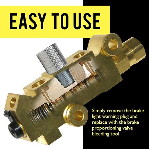 أداة نزف الصمامات الفولاذية من Mission Automotive لـ PV2 وPV4، تمنع التعثر غير المرغوب فيه لمفتاح تحذير ضوء الفرامل أثناء نزيف الفرامل، فرامل فولاذية لـ AC Delco 172-1353، 172-1371 in Kuwait