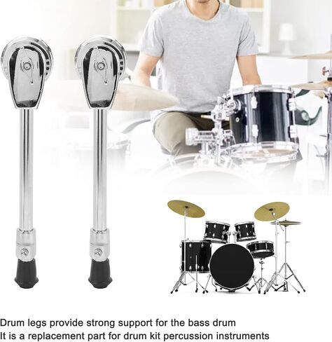 KAKAKE Bass Drum Leg، حامل ثلاثي الأرجل مضاد للصدأ لطبول الجاز، (KAKAKE 869wikqt0g890) in Kuwait