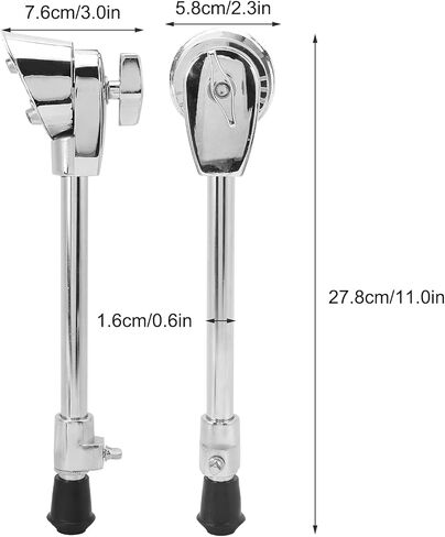 KAKAKE Bass Drum Leg، حامل ثلاثي الأرجل مضاد للصدأ لطبول الجاز، (KAKAKE 869wikqt0g890) in Kuwait