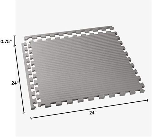 نحن نبيع سجادة تمارين سميكة من إسفنج EVA للفنون القتالية بسمك 3/4 بوصة، نمط تاتامي، بلاط أرضيات متشابك لصالة الألعاب الرياضية المنزلية، الفنون القتالية المختلطة، سجادات مضادة للتعب، 60.96 سم × 60.96 سم in Kuwait