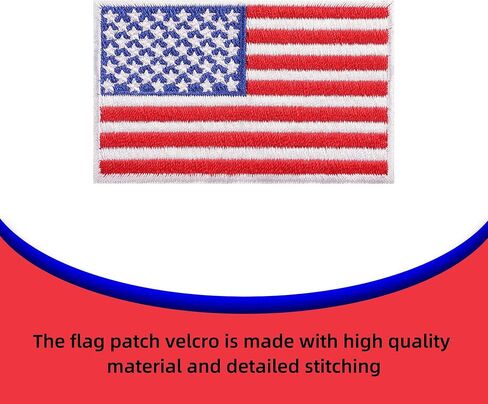 TFFUAM 2PCS American Flag Patch Embroidered Hook and Loop Patches 2x3 Inches Tactical Flag Patch for Backpacks Hats Bags Vest and Military Uniforms in Kuwait