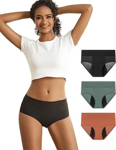 Goat Union Midi Period Underwear for Women Teens, Menstrual Period Panty, Organic Cotton Lining, Full Coverage & Heavy Flow in Kuwait