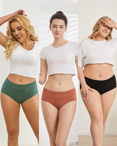 Goat Union Midi Period Underwear for Women Teens, Menstrual Period Panty, Organic Cotton Lining, Full Coverage & Heavy Flow in Kuwait