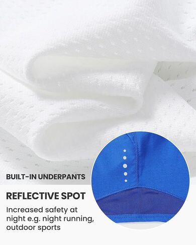Auranso Girls Athletic Shorts Quick Dry Running Shorts with Mesh Liner and Zip Pockets in Saudi Arabia