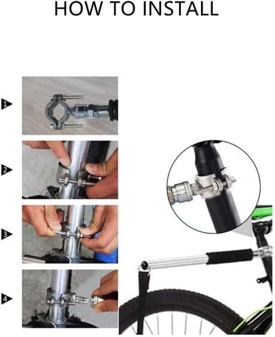 مقود دراجة للكلاب قابل للسحب، مقود آمن لدراجة الكلاب مناسب للتمرين في الهواء الطلق، سهل التركيب والإزالة - مثالي للكلاب الأليفة وأساسيات المشي in Kuwait