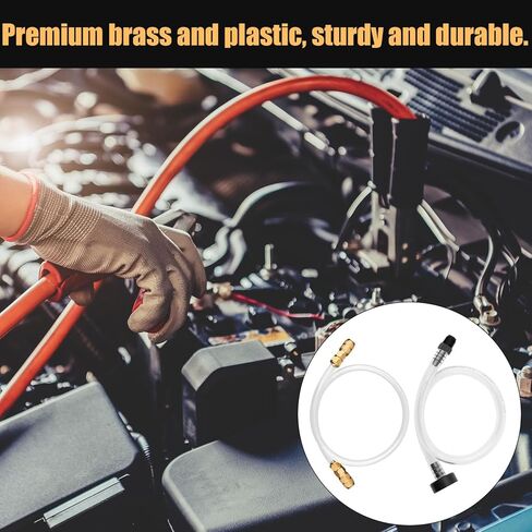 2pcs Hydraulic Steering Bleed Kit, Fill Tube with Anti Overflow Tape & Hose Clamp Hydraulic Steering for Seastar Outboard Inboard Sterndrive Hydraulic Helms in Saudi Arabia