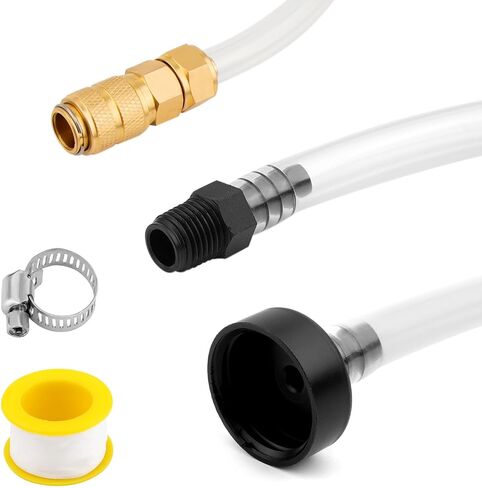 2pcs Hydraulic Steering Bleed Kit, Fill Tube with Anti Overflow Tape & Hose Clamp Hydraulic Steering for Seastar Outboard Inboard Sterndrive Hydraulic Helms in Saudi Arabia