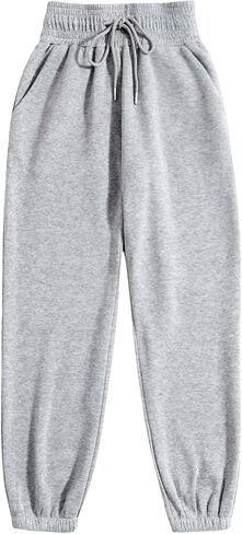 WDIRARA Women's Drawstring Elastic Waist Exercise Sweatpants Trousers Jogger Pants in Saudi Arabia