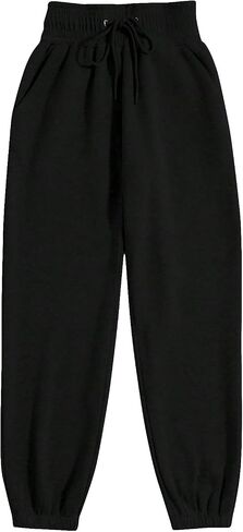 WDIRARA Women's Drawstring Elastic Waist Exercise Sweatpants Trousers Jogger Pants in Saudi Arabia