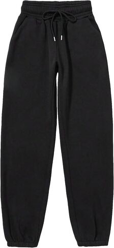 WDIRARA Women's Drawstring Elastic Waist Exercise Sweatpants Trousers Jogger Pants in Saudi Arabia