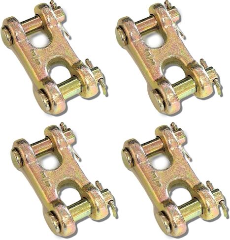(Pack of 2) 3/8 Inch Safety Chain Repair Link Twin Clevis 6600 Working Load Limit in Saudi Arabia