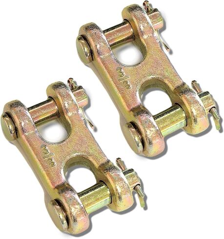 (Pack of 2) 3/8 Inch Safety Chain Repair Link Twin Clevis 6600 Working Load Limit in Saudi Arabia