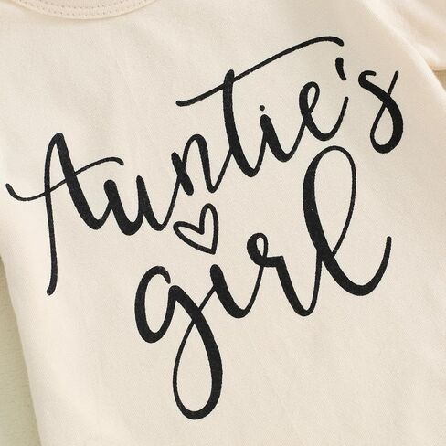 Newborn Baby Girl Summer Outfits Auntie's Bestie Short Sleeve Romper Floral Print Shorts Headband 3Pcs Cute Clothes in Saudi Arabia