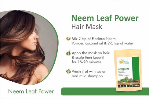 Herbs Botanica Neem Powder Organic for Hair Growth, Skin Care & Detox Wildcrafted Bitter Neem Leaves Powder for Oral Hygiene, Immune System Support, Digestive Health 5.3 oz / 150 GMS in Saudi Arabia