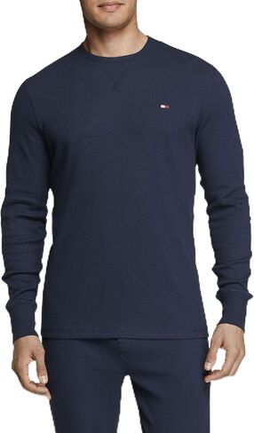 Tommy Hilfiger Men's Thermal Long Sleeve Crew Neck Shirt in Saudi Arabia