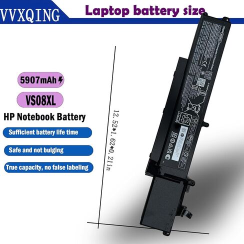 بطارية كمبيوتر محمول VS08XL متوافقة مع محطة العمل المحمولة HP ZBook Fury 16 G9/محطة العمل المتنقلة ZBook Fury 16 G10/Fury 16 G11 سلسلة محطات العمل المتنقلة TPN-IB0N TPN-DB1F 95Wh M85951-271 M86087-001 in Kuwait