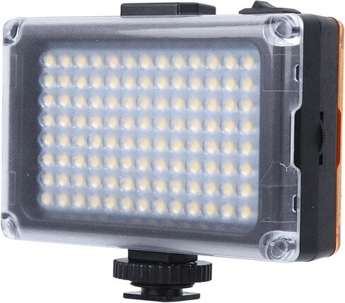 مصباح LED احترافي من Tbest للتصوير الفوتوغرافي 104 قطعة من الرقائق 3200K 5500K درجة حرارة اللون المزدوج مع حامل الحذاء الساخن العالمي كاميرات DSLR للتصوير بالفيديو باللون الأسود in Saudi Arabia