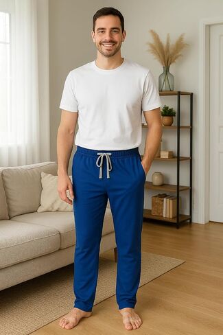 Hanes mens Solid Knit Sleep Pant With Pockets and Drawstring in Saudi Arabia